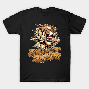 Beast Inside Tiger Head T-Shirt